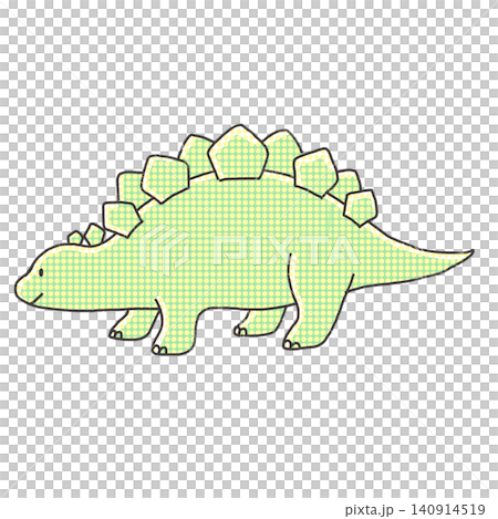 かわいい恐竜のイラスト　ステゴザウルス 140914519