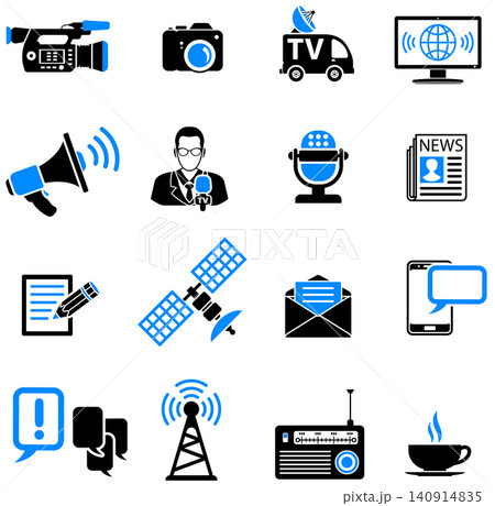 Media and News Icons Set Media and News Icons Set 140914835