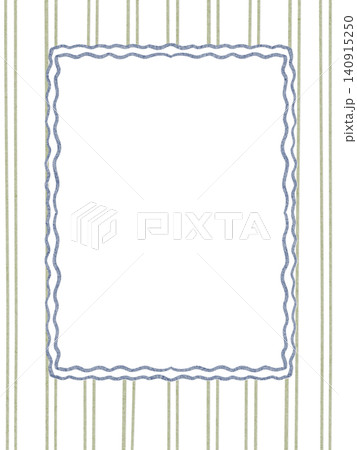 Rectangular Frame Card Watercolor Hand Painted Pattern 140915250