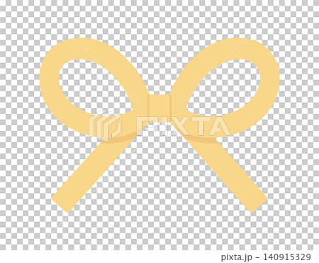 Cute decorative illustration material of a gold bow-tied ribbon - Simple and stylish design element Cute decorative illustration material of a gold bow-tied ribbon - Simple and stylish design element 140915329