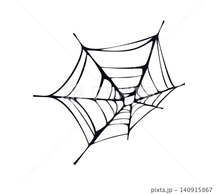 Halloween cartoon tangled cobweb or spiderweb net. Fall season celebration spooky spider web decoration, horror hanging sticky trap vector thread. Halloween party tangled cobweb decor element Halloween cartoon tangled cobweb or spiderweb net. Fall season celebration spooky spider web decoration, horror hanging sticky trap vector thread. Halloween party tangled cobweb decor element 140915867