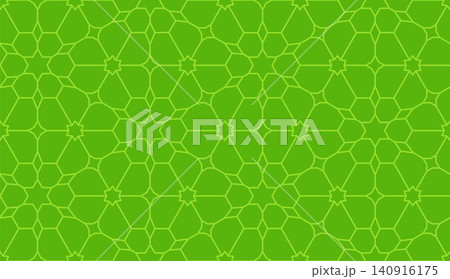 Green islamic geometric seamless pattern, background in duotone pistachio color Green islamic geometric seamless pattern, background in duotone pistachio color 140916175