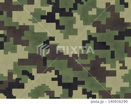 Digital Military Camouflage Pixel Pattern Background Digital Military Camouflage Pixel Pattern Background 140916290