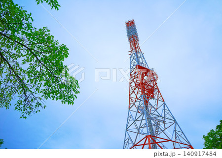 足羽山テレビ送信所　FBC福井放送　 FBCあすわFM 鉄塔 140917484