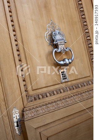 Detail of the facade of a French mansion 140917593