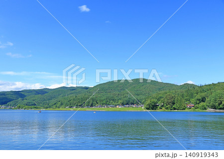 初夏の木崎湖 初夏の木崎湖 140919343