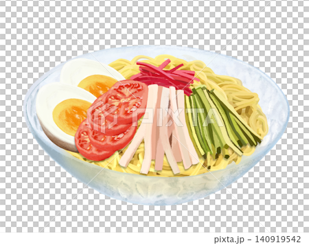 Cold ramen (served in a glass bowl) 140919542