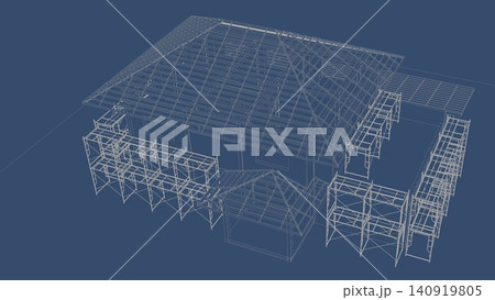 3D illustration of building and construction 3D illustration of building and construction 140919805