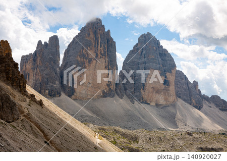 Picturesque view of Three peaks of Lavaredo situated in Italy Picturesque view of Three peaks of Lavaredo situated in Italy 140920027