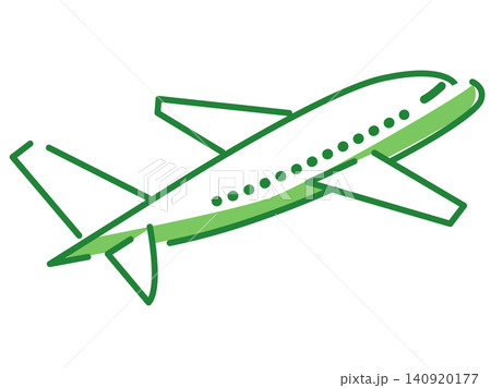 おしゃれなフラットデザインの飛行機/ベクターイラスト素材 おしゃれなフラットデザインの飛行機/ベクターイラスト素材 140920177