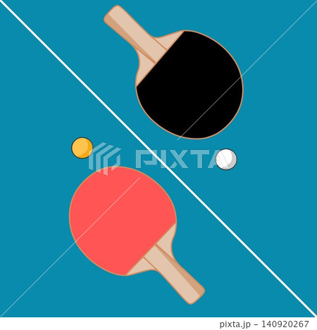 ping pong racket, Table tennis racket and ball ping pong racket, Table tennis racket and ball 140920267