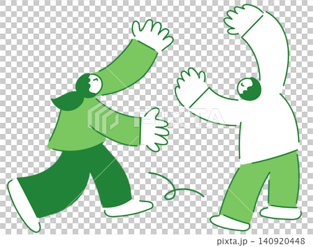Stylish flat design character/illustration material Stylish flat design character/illustration material 140920448