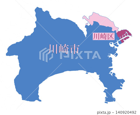 政令指定都市　行政区のある都市　川崎市　川崎区 140920492