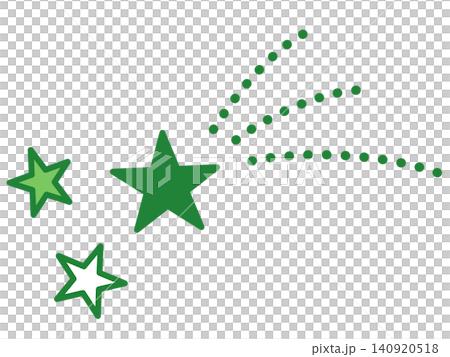 おしゃれなフラットデザインの星/イラスト素材 おしゃれなフラットデザインの星/イラスト素材 140920518