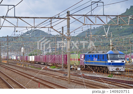 東海道本線 相模貨物 JR貨物 EF210-370(吹田) 東海道本線 相模貨物 JR貨物 EF210-370(吹田) 140920751