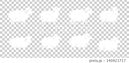 Simple sheep silhouette illustrations, a stylish and cute hand-drawn set for the Year of the Sheep. Simple sheep silhouette illustrations, a stylish and cute hand-drawn set for the Year of the Sheep. 140921717