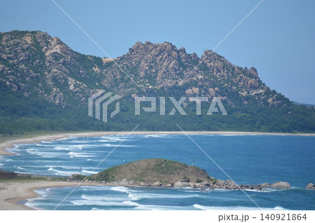 韓国 高城統一展望台から望む北朝鮮方面の風景 韓国 高城統一展望台から望む北朝鮮方面の風景 140921864