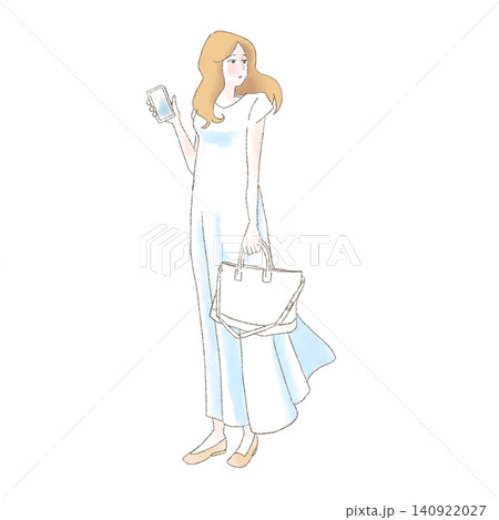 人を待つ女性 140922027