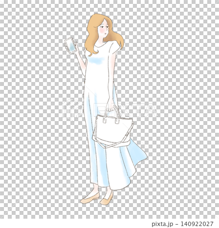 人を待つ女性 140922027