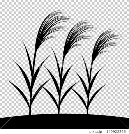 簡單的蒲葦草輪廓插圖 140922266