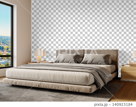 modern interior with empty bedroom modern interior with empty bedroom 140923184