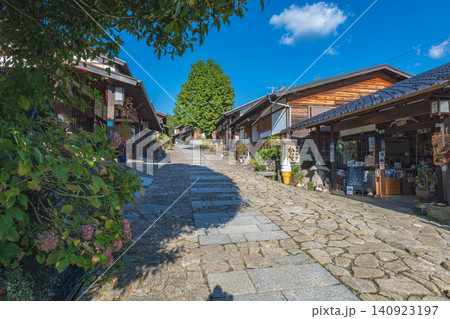 中山道 馬籠宿の風景 中山道 馬籠宿の風景 140923197