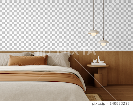 white comfortable pillow on bed decoration in bedroom white comfortable pillow on bed decoration in bedroom 140923255