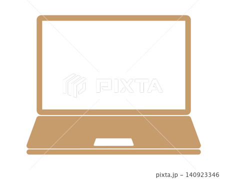 ノートパソコンのアイコン(PCマーク) ノートパソコンのアイコン(PCマーク) 140923346