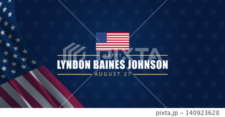 Lyndon Baines Johnson Celebrating His Contributions on His Special Day 140923628
