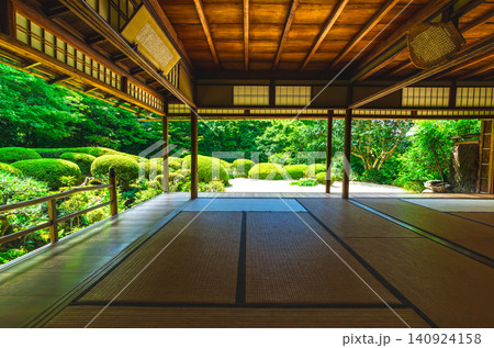夏の京都 詩仙堂 詩仙の間と庭園 夏の京都 詩仙堂 詩仙の間と庭園 140924158