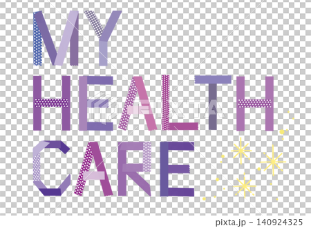 MYHEALTHCARE 紫文字 MYHEALTHCARE 紫文字 140924325