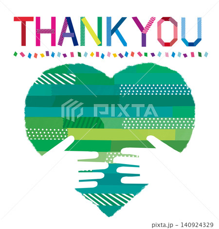 THANKYOUハートのハグ-緑 THANKYOUハートのハグ-緑 140924329