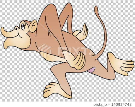 Hand-drawn animal illustration ☆ Monkey Hand-drawn animal illustration ☆ Monkey 140924748