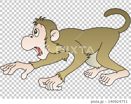 Hand-drawn animal illustration ☆ Monkey Hand-drawn animal illustration ☆ Monkey 140924751