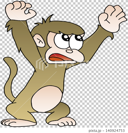 Hand-drawn animal illustration ☆ Monkey Hand-drawn animal illustration ☆ Monkey 140924753