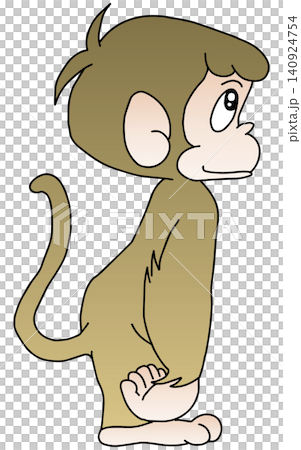 Hand-drawn animal illustration ☆ Monkey Hand-drawn animal illustration ☆ Monkey 140924754