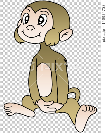 Hand-drawn animal illustration ☆ Monkey Hand-drawn animal illustration ☆ Monkey 140924758