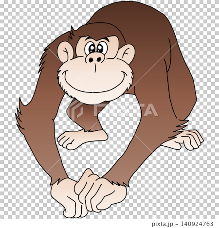 Hand-drawn animal illustration ☆ Monkey Hand-drawn animal illustration ☆ Monkey 140924763