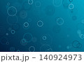 深い青色のグラデーションに白い円が重なるテクノロジーをイメージした抽象的な幾何学背景 140924973