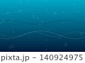 青い水をイメージした抽象的な背景デザイン 140924975