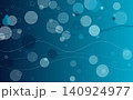 青いグラデーションと曲線が重なる水のイメージをした抽象的な背景デザイン 140924977