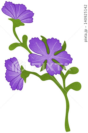 purple flower illustration 140925142