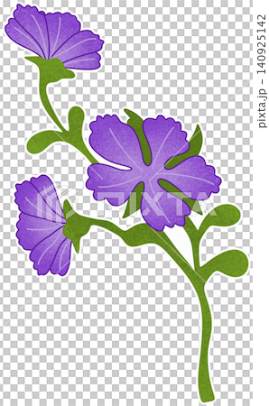 purple flower illustration 140925142