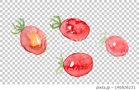 Watercolor Mini Tomatoes Watercolor Mini Tomatoes 140926231
