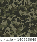 Camouflage Clothing Khaki Seamless Monochrome Vector Design. 140926649