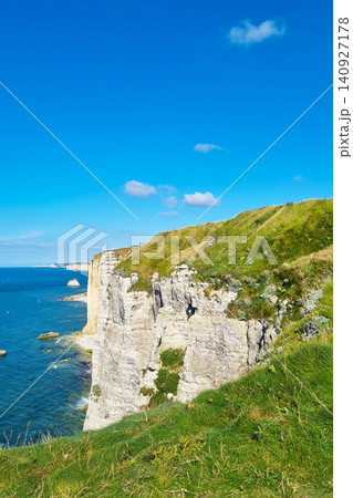 Scenic Coastal Cliff and Blue Sky Landscape for Nature Photography Scenic Coastal Cliff and Blue Sky Landscape for Nature Photography 140927178