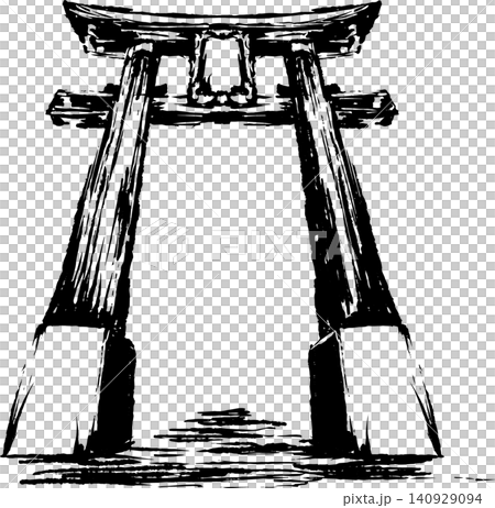 鳥居墨畫插圖 鳥居墨畫插圖 140929094