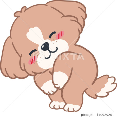 Dog Character Puppy Cartoon Illustration Dog Character Puppy Cartoon Illustration 140929201