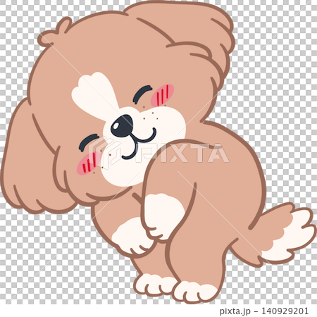 Dog Character Puppy Cartoon Illustration Dog Character Puppy Cartoon Illustration 140929201