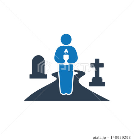 Cemetery Candle Vigil Mourning icon Cemetery Candle Vigil Mourning icon 140929298